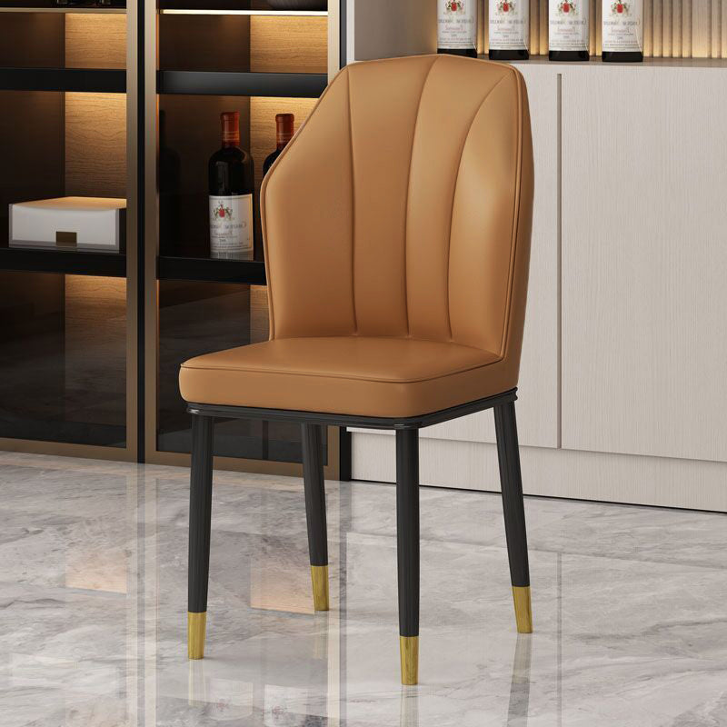 Metal de la cocina del estilo moderno que cena las sillas que cenan la silla lateral sin brazos del Wingback