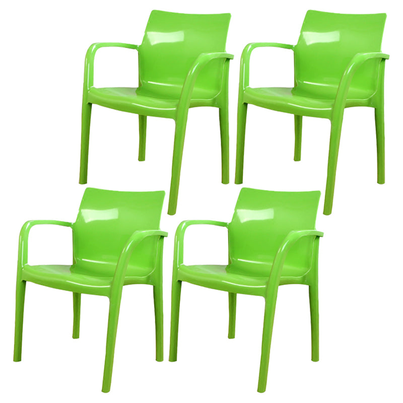Sillas de comedor de cocina estilo moderno Sillones de comedor apilables (juego de 4)