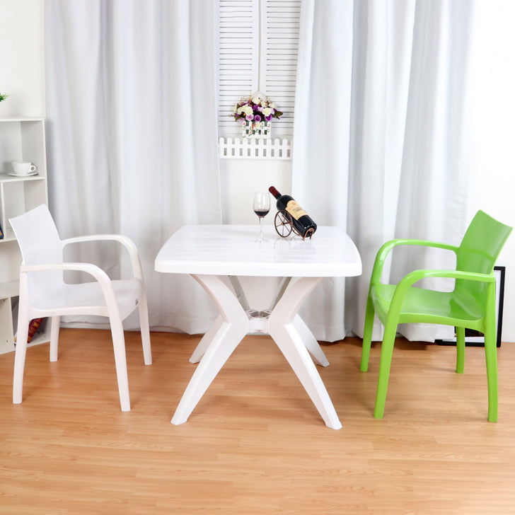 Sillas de comedor de cocina estilo moderno Sillones de comedor apilables (juego de 4)