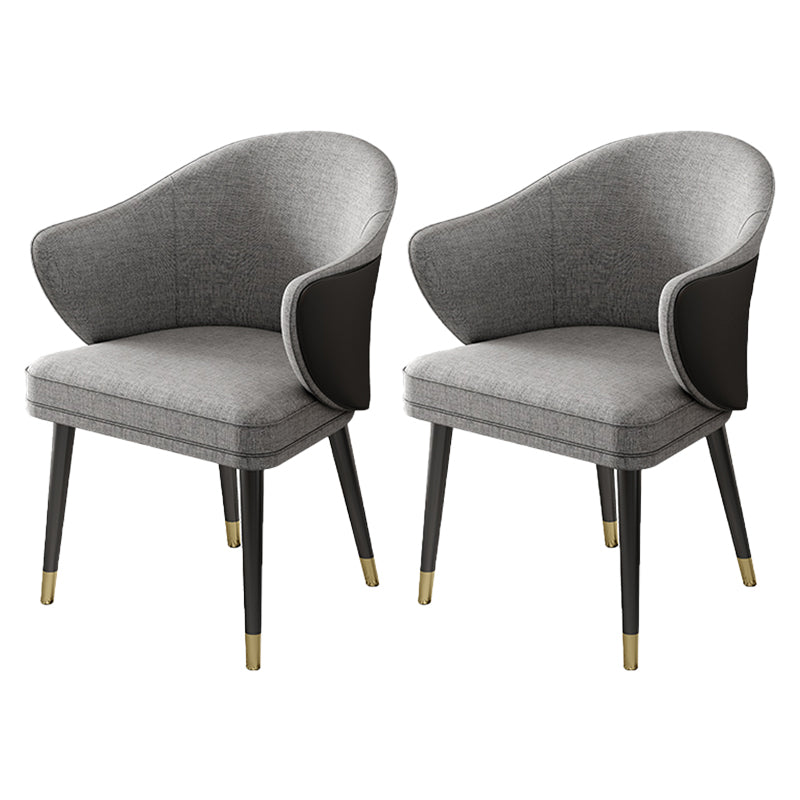 Sillas de comedor de metal Glam, sillón de comedor de cuero PU para uso en restaurantes
