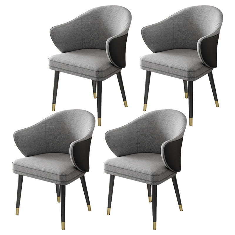 Sillas de comedor de metal Glam, sillón de comedor de cuero PU para uso en restaurantes