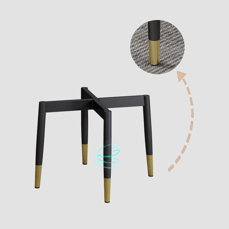 Sillas de comedor de metal Glam, sillón de comedor de cuero PU para uso en restaurantes