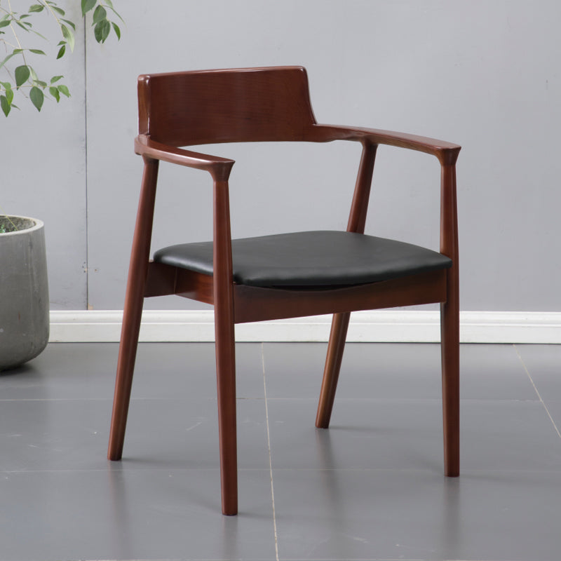 Chaises en bois de frêne de style traditionnel, ensemble de chaises de cuisine et de salle à manger à dossier ouvert