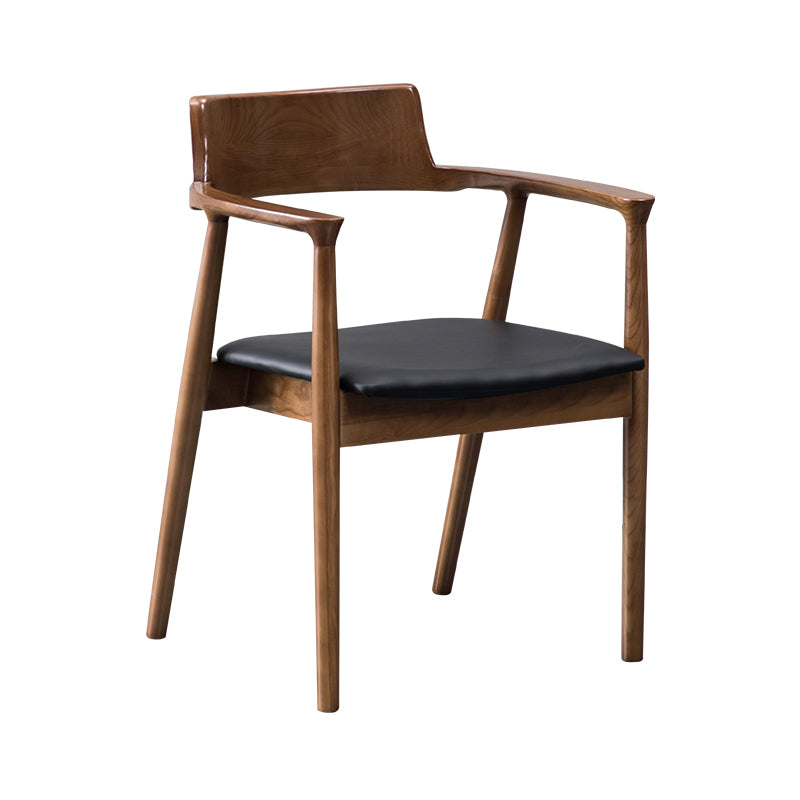 Chaises en bois de frêne de style traditionnel, ensemble de chaises de cuisine et de salle à manger à dossier ouvert