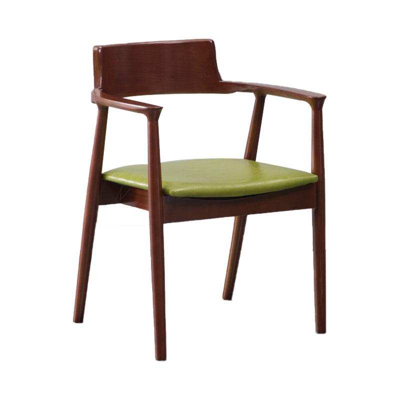 Chaises en bois de frêne de style traditionnel, ensemble de chaises de cuisine et de salle à manger à dossier ouvert