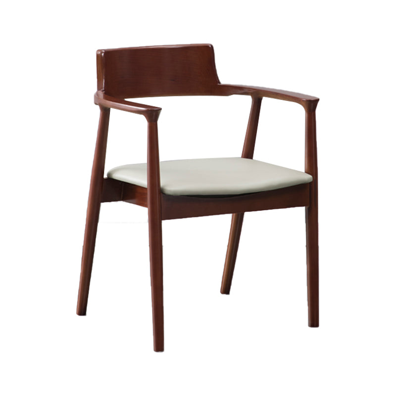 Chaises en bois de frêne de style traditionnel, ensemble de chaises de cuisine et de salle à manger à dossier ouvert