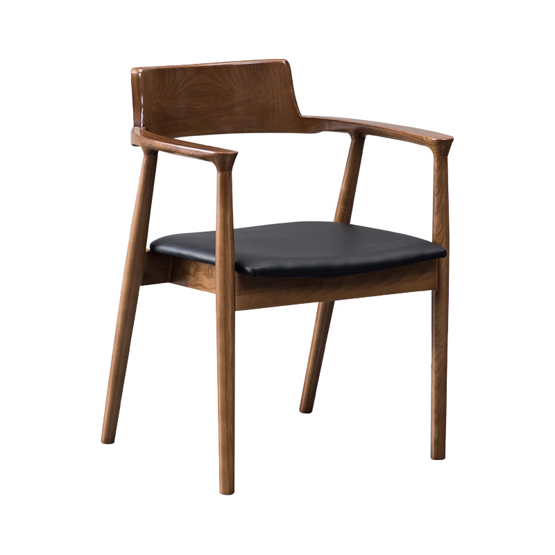 Chaises en bois de frêne de style traditionnel, ensemble de chaises de cuisine et de salle à manger à dossier ouvert