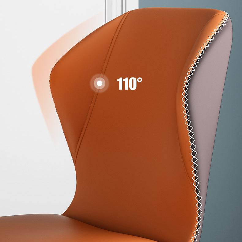 Chaises de salle à manger sans accoudoirs rembourrées à oreilles, chaises d'appoint avec pieds en métal