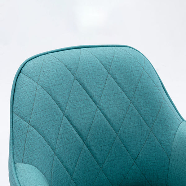 Fauteuil de salle à manger rembourré Fauteuil à dossier solide avec pieds en bois (Ensemble de 2)