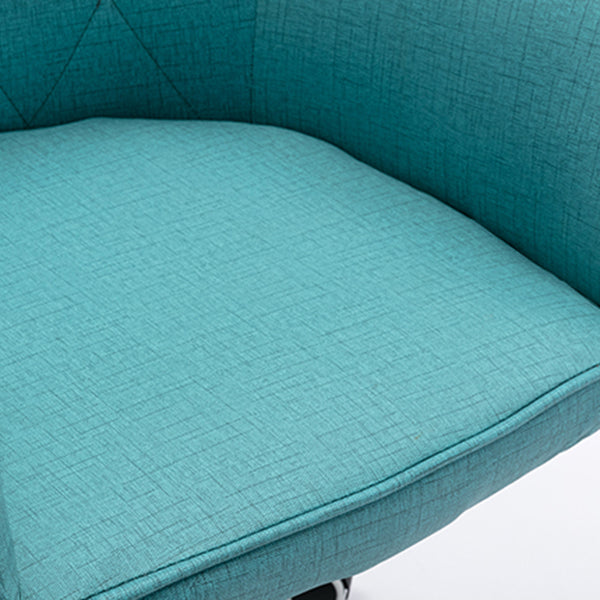 Fauteuil de salle à manger rembourré Fauteuil à dossier solide avec pieds en bois (Ensemble de 2)