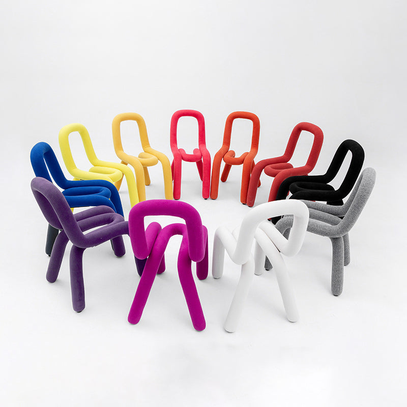 Sillas de terciopelo de estilo moderno, silla de comedor con parte trasera abierta, para cocina