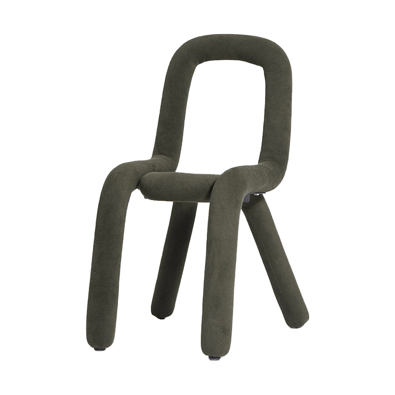 Sillas de terciopelo de estilo moderno, silla de comedor con parte trasera abierta, para cocina