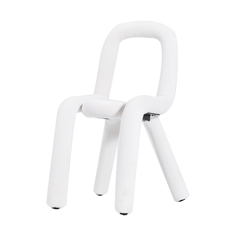 Sillas de terciopelo de estilo moderno, silla de comedor con parte trasera abierta, para cocina