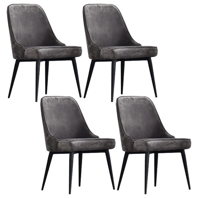 Scandinavische stijl metalen stoelen keuken eetkamer vaste achterzijde stoel set