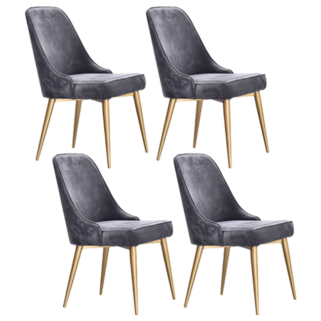 Scandinavische stijl metalen stoelen keuken eetkamer vaste achterzijde stoel set