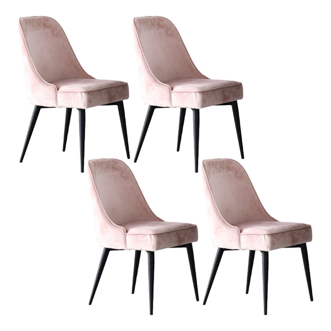 Scandinavische stijl metalen stoelen keuken eetkamer vaste achterzijde stoel set