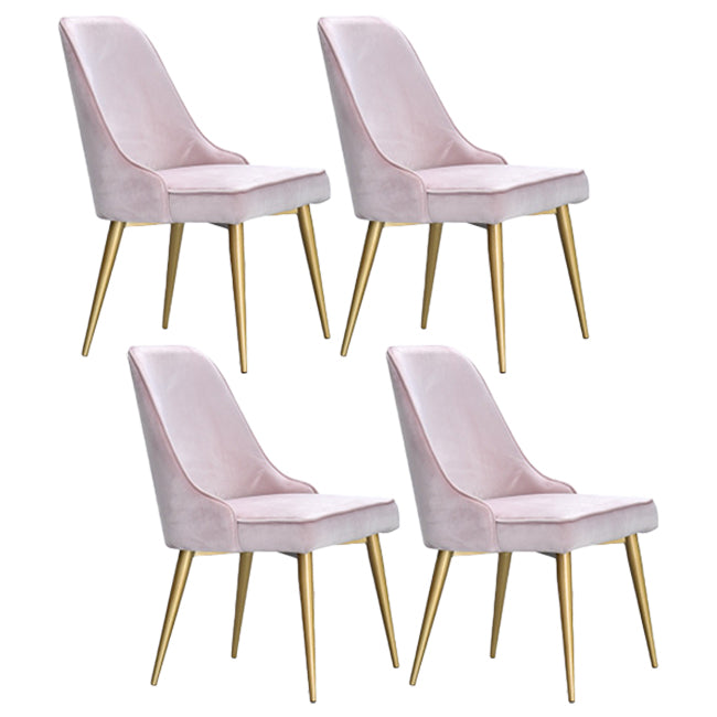 Scandinavische stijl metalen stoelen keuken eetkamer vaste achterzijde stoel set