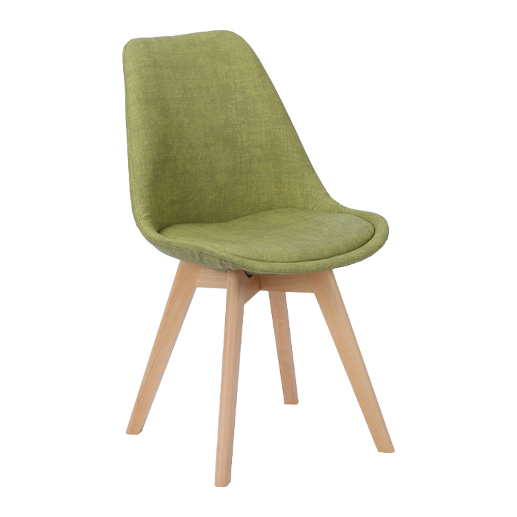 Scandinavian Restaurant Upholstered Side Chair Matte Finish Parsons Dining Chair