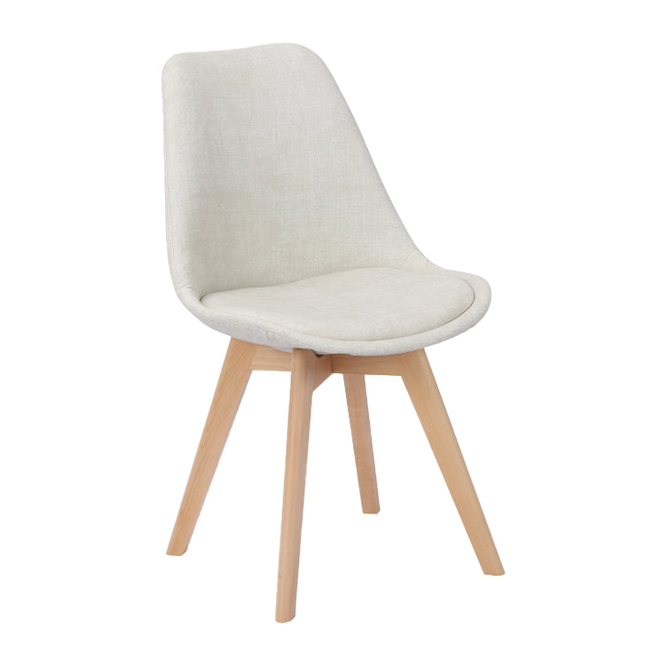 Scandinavian Restaurant Upholstered Side Chair Matte Finish Parsons Dining Chair