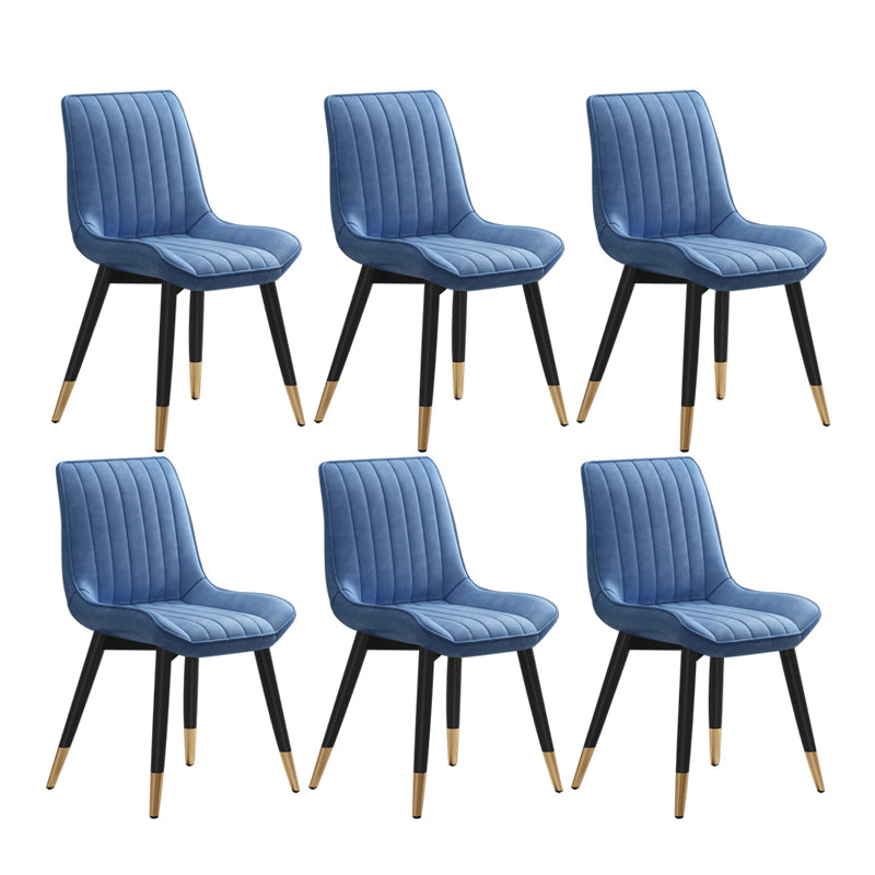 La salle à manger en métal de style glamour préside la chaise sans bras en cuir d'unité centrale pour le restaurant
