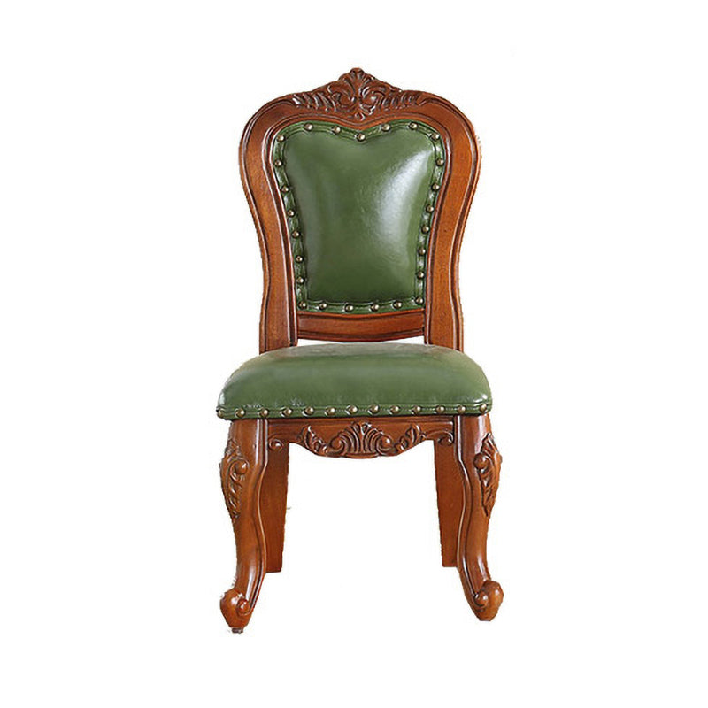 Traditional Wood Dining Armless Chair Open Back Dining Side Chair for Restaurant