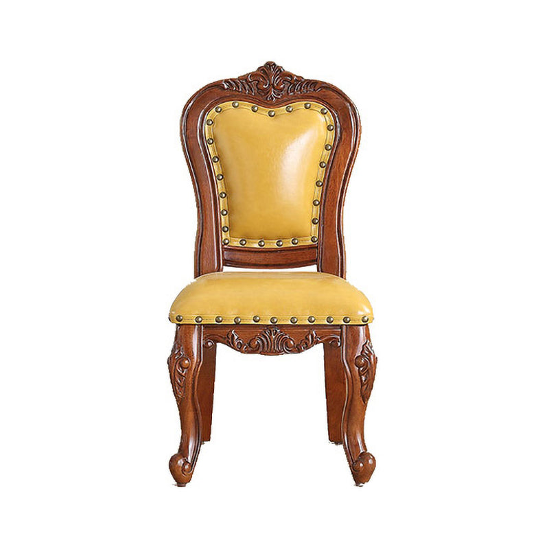 Traditional Wood Dining Armless Chair Open Back Dining Side Chair for Restaurant
