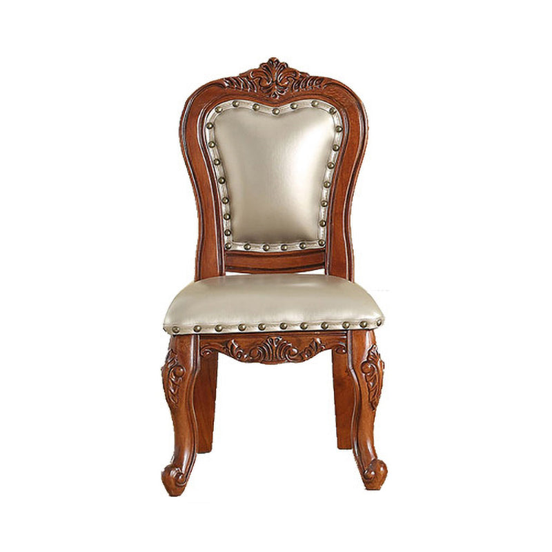 Traditional Wood Dining Armless Chair Open Back Dining Side Chair for Restaurant