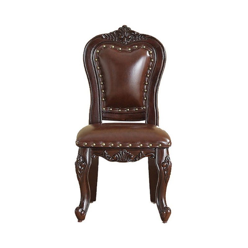 Traditional Wood Dining Armless Chair Open Back Dining Side Chair for Restaurant