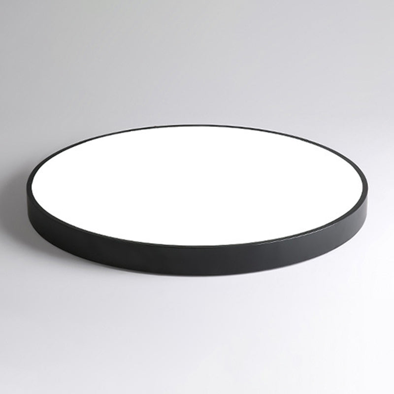 Round Shape Ceiling Lamp Modern Macaroon Iron 1 Light Flush Mount for Balcony Corridor