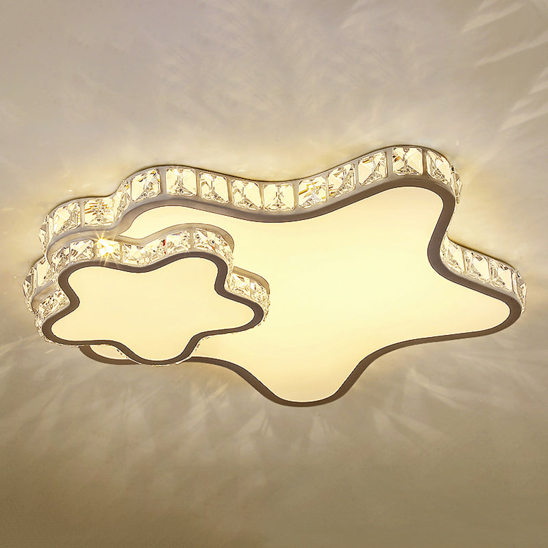 Kristallgeometrische LED-Unterputzleuchte im modernen Luxus-Stil aus Edelstahl für Schlafzimmer