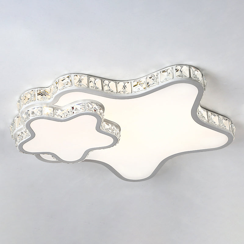 Kristallgeometrische LED-Unterputzleuchte im modernen Luxus-Stil aus Edelstahl für Schlafzimmer