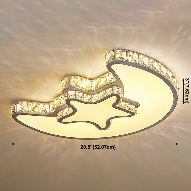 Kristallgeometrische LED-Unterputzleuchte im modernen Luxus-Stil aus Edelstahl für Schlafzimmer