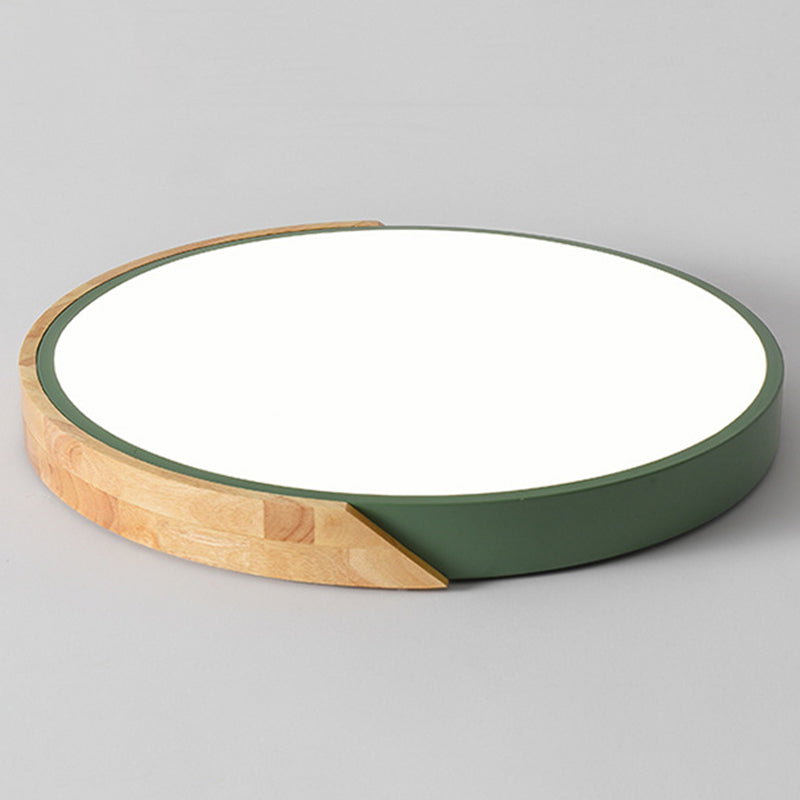 Ronde vorm plafondlamp modern bitterkoekje ijzer 1 licht inbouw voor gangpad in de woonkamer