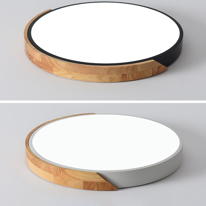 Ronde vorm plafondlamp modern bitterkoekje ijzer 1 licht inbouw voor gangpad in de woonkamer