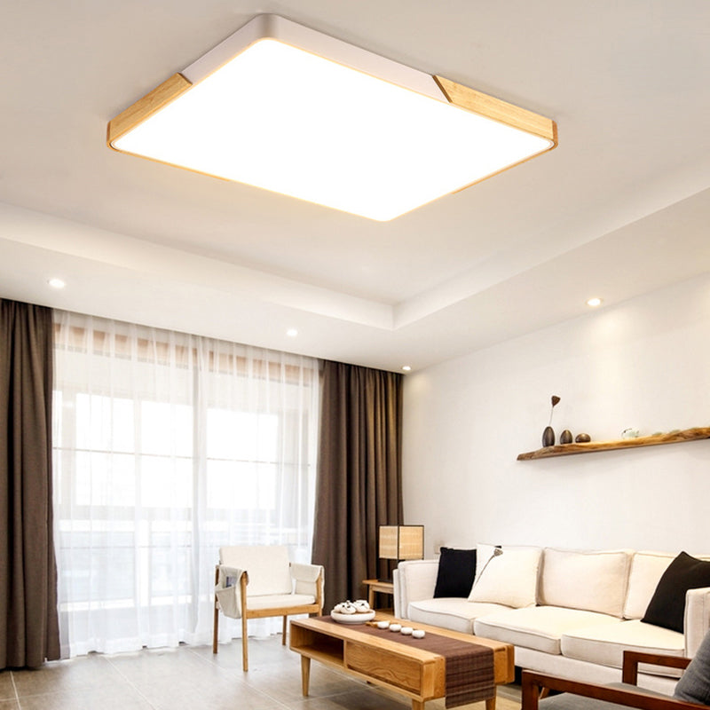 Geometry Shape Ceiling Lamp Modern Macaroon Iron 1 Light Flush Mount for Bedroom
