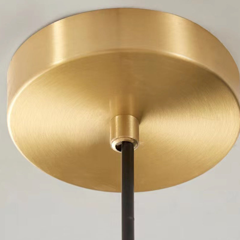 Modern Style Spherical Shape Island Lights Glass 6 Light Island Lighting in Gold