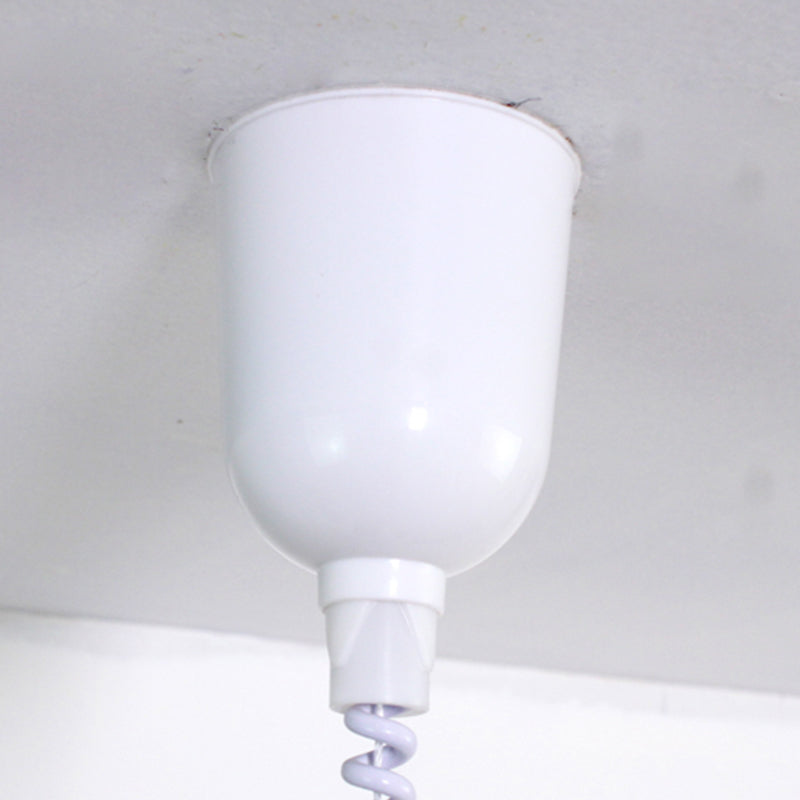 Modern Nordic Macaron Hanging Lamp Wooden Tapered Pendant Light with Aluminium Shade