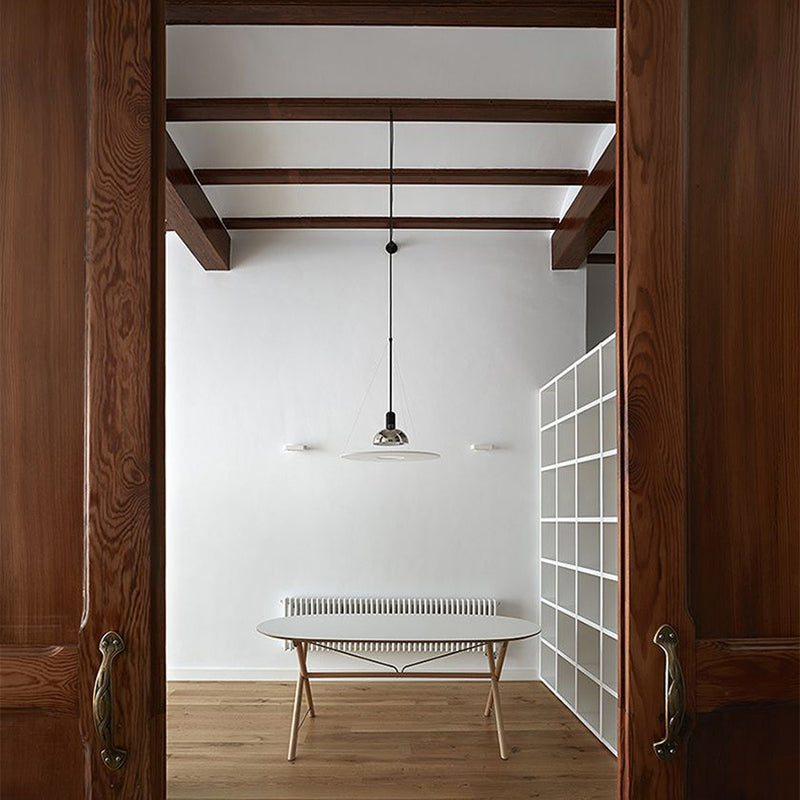 Postmoderne stijl UFO -vorm hangend licht metaal 1 lichte hanglamp voor eetkamer