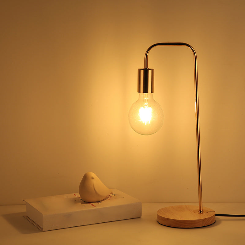 Modern Style Unique Shape Table Lamp Metal Single Light Table Light