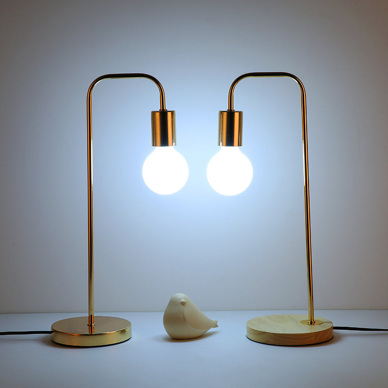 Modern Style Unique Shape Table Lamp Metal Single Light Table Light