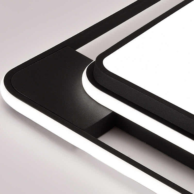 Geometric Metal Ceiling Light Fixtures Modern Flush Mount Lamp for Living Room