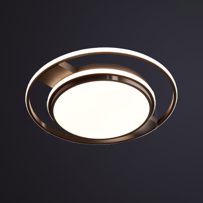 Geometric Metal Ceiling Light Fixtures Modern Flush Mount Lamp for Living Room