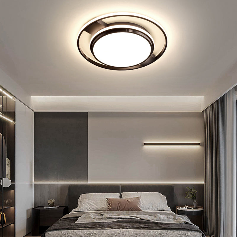 Geometric Metal Ceiling Light Fixtures Modern Flush Mount Lamp for Living Room