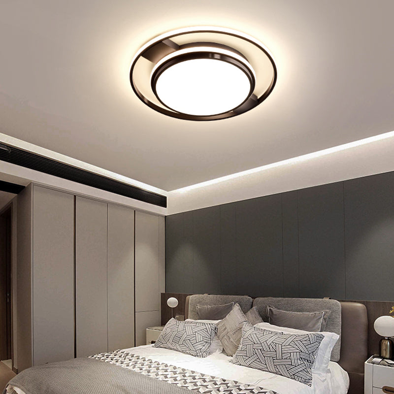 Geometric Metal Ceiling Light Fixtures Modern Flush Mount Lamp for Living Room