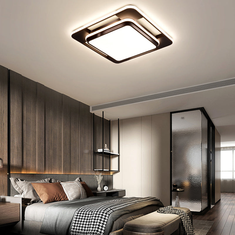 Geometric Metal Ceiling Light Fixtures Modern Flush Mount Lamp for Living Room