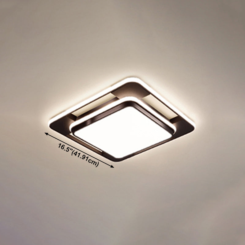 Geometric Metal Ceiling Light Fixtures Modern Flush Mount Lamp for Living Room