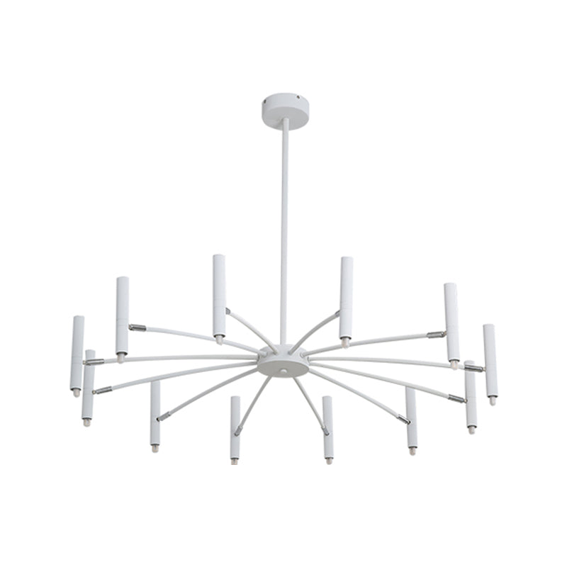 Linear Chandelier Light Fixtures Modern Multi-Head Suspension Pendant Lamps for Living Room