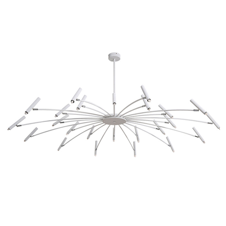 Linear Chandelier Light Fixtures Modern Multi-Head Suspension Pendant Lamps for Living Room