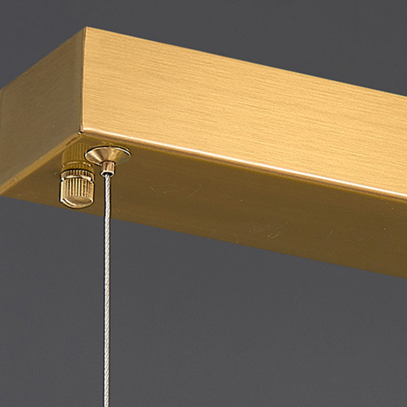 Modern LED Island Lamp Kitchen Dining Room Stainless Steel Crystal Hanging Lamp Fixture