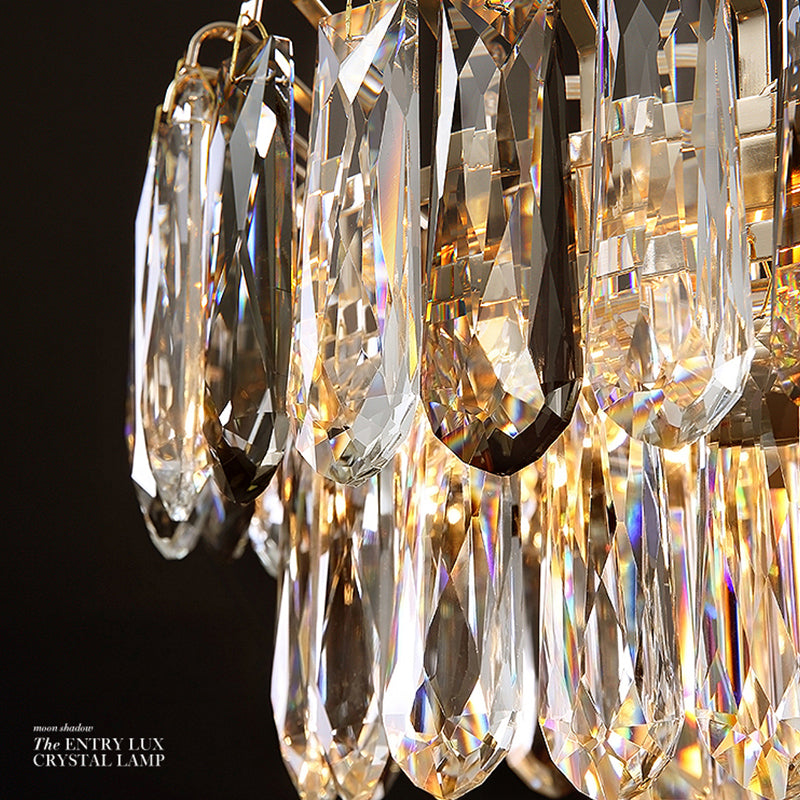 Crystal Dining Pendant Lamp Modern Kitchen Dining Room Crystal Hanging Lamp Fixture